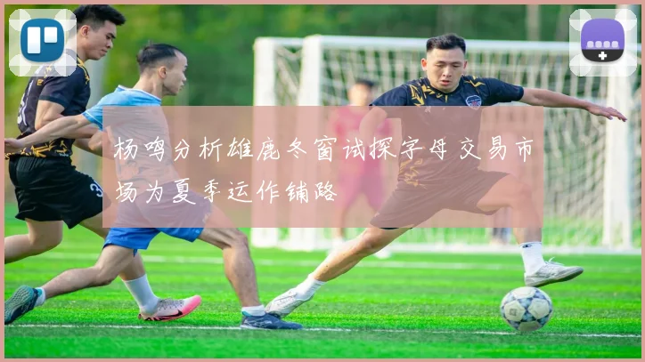 杨鸣分析雄鹿冬窗试探字母交易市场为夏季运作铺路