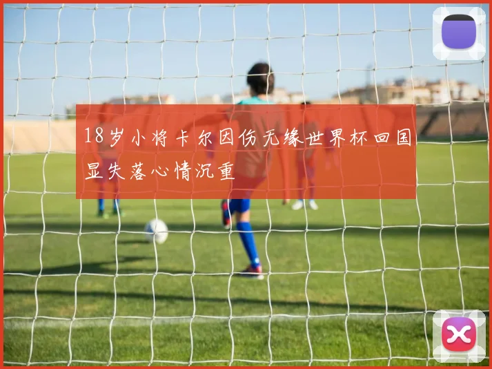 18岁小将卡尔因伤无缘世界杯回国显失落心情沉重